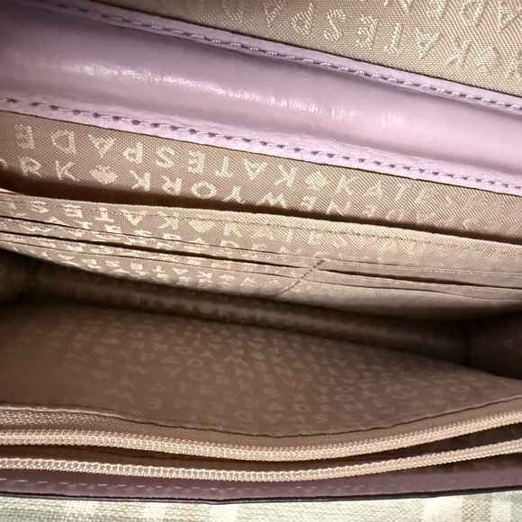 Kate Spade Lavender Textured Clutch with crossbody chain - Picture 5 of 5